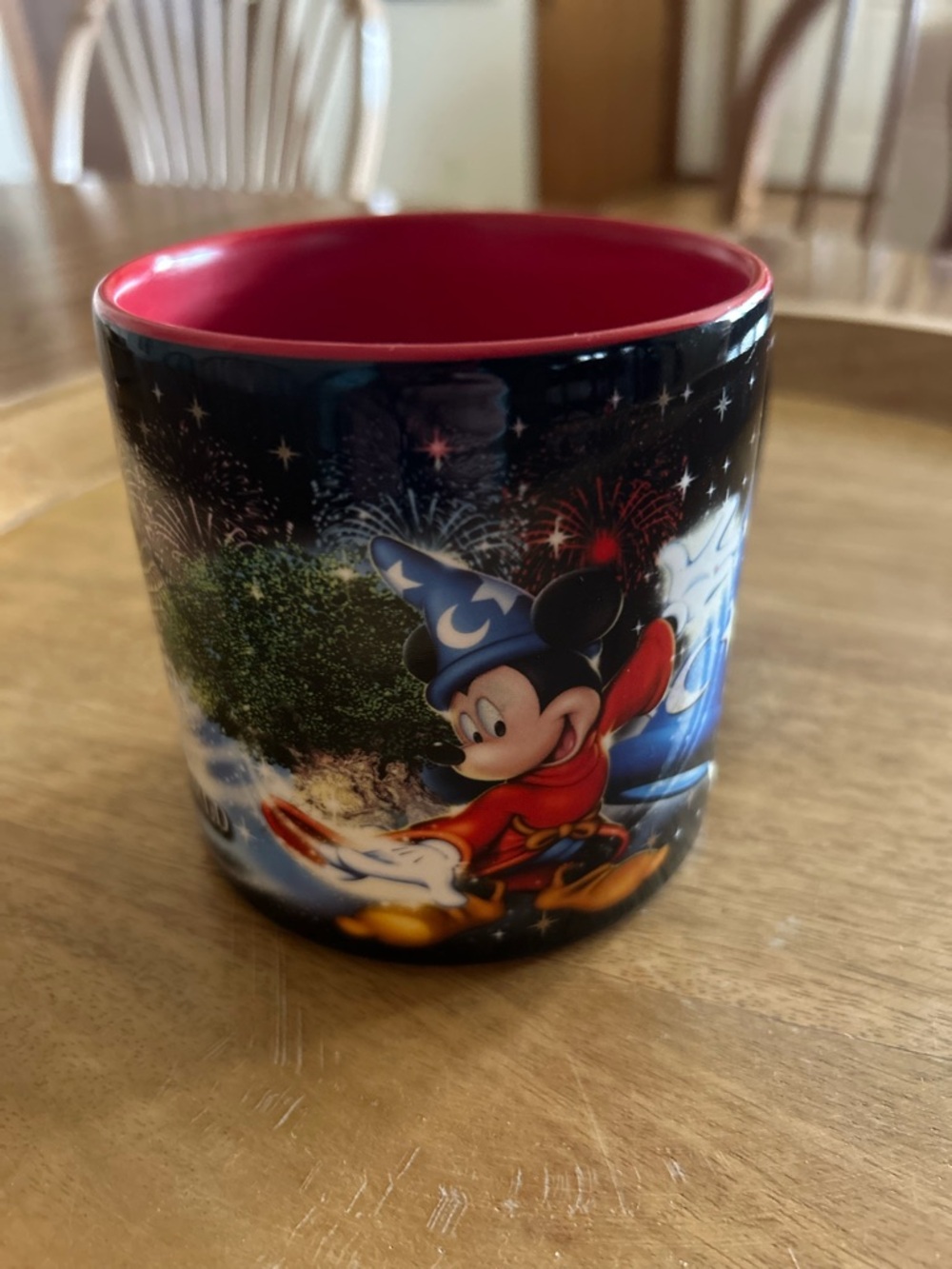 Disney Four Parks One World Mickey Mouse Fantasia Wizard
Black Ceramic Mug